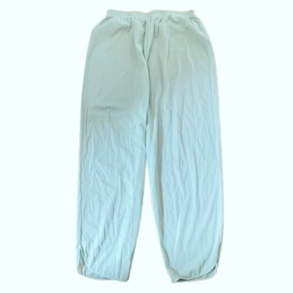 Vintage Vanity Fair Tricot Nylon 1960's Lace Lounge Set Pajamas Seafoam Medium - Picture 9 of 10